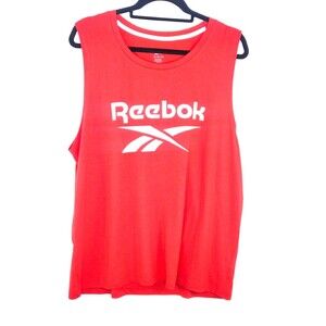 Reebok Men's Retro Prime Muscle Fitness Tank Top Radiant Red Size XL New
